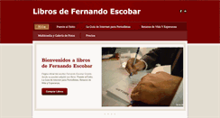 Desktop Screenshot of librosfernandoescobar.com
