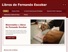 Tablet Screenshot of librosfernandoescobar.com